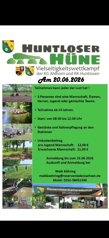 Flyer Huntloser Hüne
